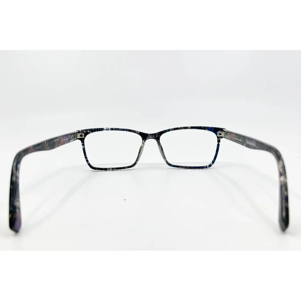 Seraphin Eyeglasses Womens Blue Purple Rectangular Handmade Japan 54-16-145